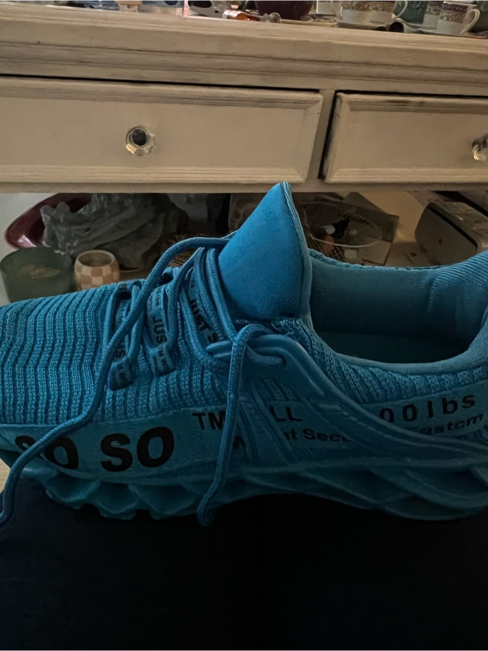 Just SoSo Women’s Athletic Lace-Up Trainers in Bright blue